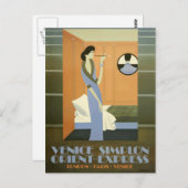 ヴィンテージヨーロッパ(列車のオリエント表現トラベル) ポストカード (正面/裏面)