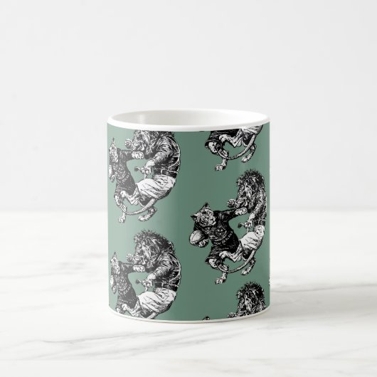 ヴィンテージラおもしろいグビーコーヒーマグ コーヒーマグカップ (中央)