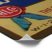 ヴィンテージライウイスキー酒レトロ広告 ポスター (角)