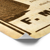 ヴィンテージライウイスキー1899年 ポスター (角)