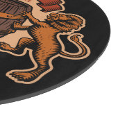 ヴィンテージライオンオークバレルパーソナライズされたブルワリービール カッティングボード (角)