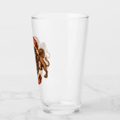 ヴィンテージライオンオークバレルパーソナライズされたブルワリービール タンブラーグラス (左)