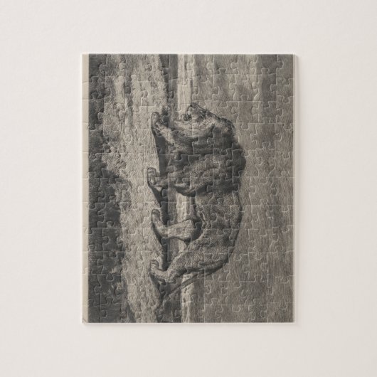 ヴィンテージライオンカードジグソーパズル ジグソーパズル (縦)