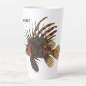 ヴィンテージライオンフィッシュ、海洋海生命動物 カフェラテマグ (正面)