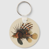 ヴィンテージライオンフィッシュ、海洋海生命動物 キーホルダー (正面)