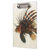 ヴィンテージライオンフィッシュ、海洋海生命動物 クリップボード (左)