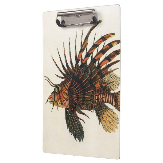 ヴィンテージライオンフィッシュ、海洋海生命動物 クリップボード (左)