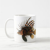 ヴィンテージライオンフィッシュ、海洋海生命動物 コーヒーマグカップ (左)