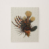 ヴィンテージライオンフィッシュ、海洋海生命動物 ジグソーパズル (縦)