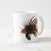 ヴィンテージライオンフィッシュ、海洋海生命動物 ジャンボコーヒーマグカップ (正面右)