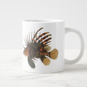 ヴィンテージライオンフィッシュ、海洋海生命動物 ジャンボコーヒーマグカップ (右)