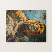 ヴィンテージライオンポートレート ジグソーパズル (横)