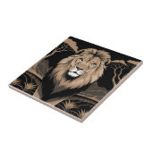 ヴィンテージライオンポートレート タイル (側面)