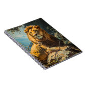 ヴィンテージライオンポートレート ノートブック (右側)