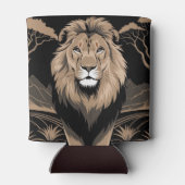 ヴィンテージライオンポートレート 缶クーラー (裏面)