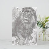 ヴィンテージライオン文房具 便箋 (スタンド正面)