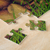 ヴィンテージライオン絵を描ファミリーbyグルジア・クレア ジグソーパズル (側面)