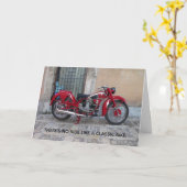ヴィンテージライクラシックダー二輪車誕生日カード カード (黄色い花)