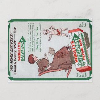 ヴィンテージライグリーのガム広告はがき ポストカード