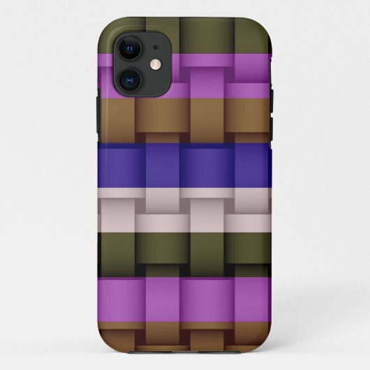 ヴィンテージライストライプボーモダンデザイン Case-Mate iPhoneケース (裏面)