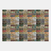 ヴィンテージライセンスプレートラップ紙 ラッピングペーパーシート (正面3)