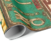 ヴィンテージライセンスプレート収集 ラッピングペーパー (ロールコーナー)