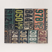 ヴィンテージライセンスプレート ジグソーパズル (横)