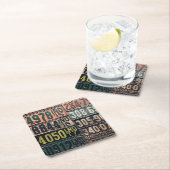 ヴィンテージライセンスプレート スクエアペーパーコースター (インサイチュ)