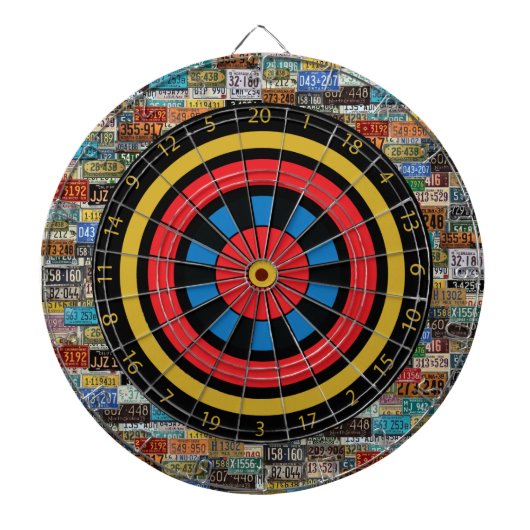 ヴィンテージライセンスプレート ダーツボード (正面)