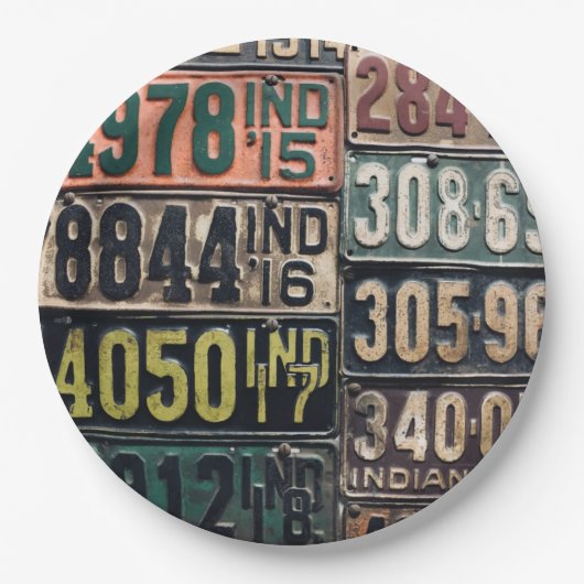 ヴィンテージライセンスプレート ペーパープレート (正面)