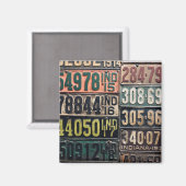 ヴィンテージライセンスプレート マグネット (正面/裏面)