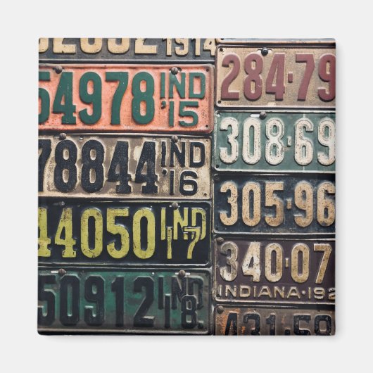 ヴィンテージライセンスプレート マグネット (正面)