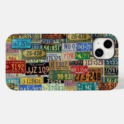ヴィンテージライセンスプレート Case-Mate iPhoneケース (裏面 (横))