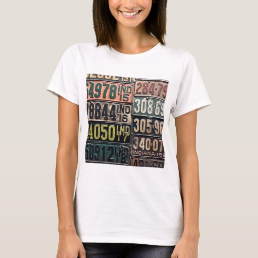 ヴィンテージライセンスプレート Tシャツ (正面)