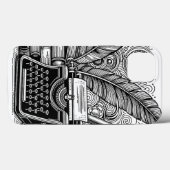 ヴィンテージライターのテーマ2 Color Me Case-Mate iPhoneケース (裏面 (横))
