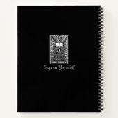 ヴィンテージライターのテーマ3 Color Me ノートブック (裏面)