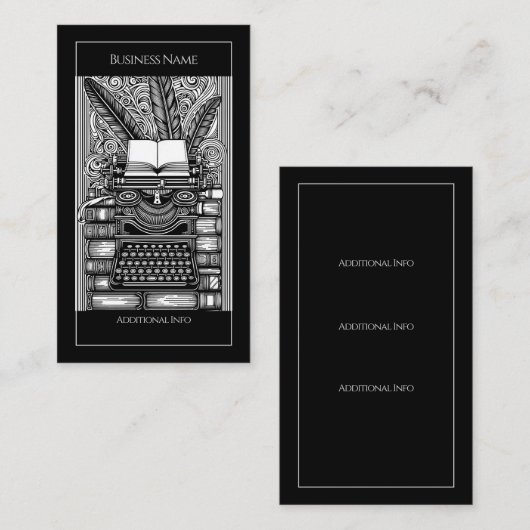 ヴィンテージライターテーマ3 名刺 (正面/裏面)