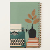 ヴィンテージライターパーソナライズされた誌 ノートブック (裏面)