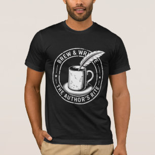 ヴィンテージライター コーヒー 著者の儀式 ジャーナリング Tシャツ