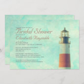 ヴィンテージライトハウスブライダルシャワー招待状 招待状 (正面/裏面)