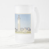 ヴィンテージライトハウスマグ フロストグラスビールジョッキ (正面右)
