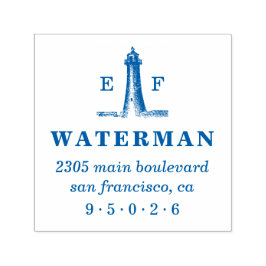 ヴィンテージライトハウスモノグラム差出人住所 セルフインキングスタンプ