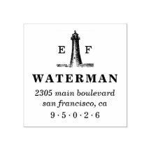 ヴィンテージライトハウスモノグラム差出人住所