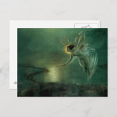 ヴィンテージライトフェアリー葉書 ポストカード (正面/裏面)