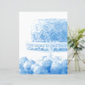 ヴィンテージライトブルーお誕生日ケーキスクラップブック作り法 (スタンド正面)