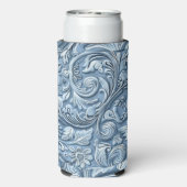 ヴィンテージライトブルー工具革 スリム缶クーラー (Seltzer裏面)