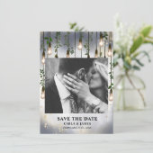 ヴィンテージライト水彩植物保存日 セーブザデート (スタンド正面)