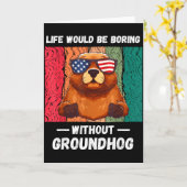 ヴィンテージライフはグラウンドホッグ愛がなければ退屈だろう カード (黄色い花)