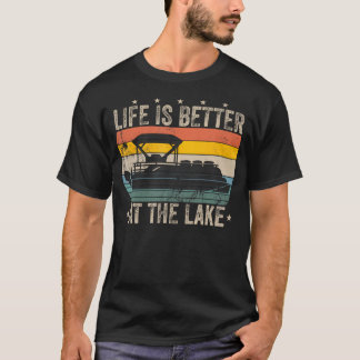 ヴィンテージライフはレトロな湖でのボーティングの方が良いP Tシャツ