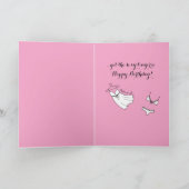 ヴィンテージライフは短いランジェリーショップ誕生日 カード (内部)